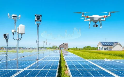 What role do IoT devices play in solar panel monitoring