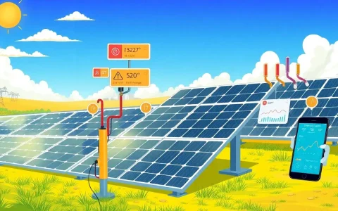 How does IoT technology detect early signs of solar panel failure