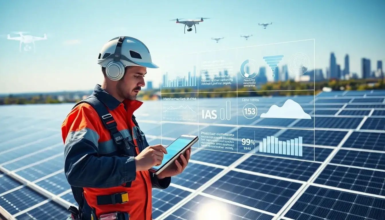 How does predictive maintenance extend the lifespan of solar panels