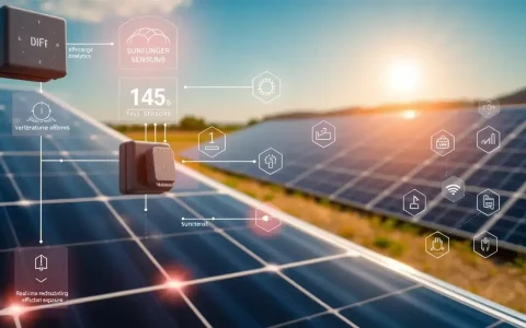 How do IoT sensors predict and prevent performance issues in solar panels