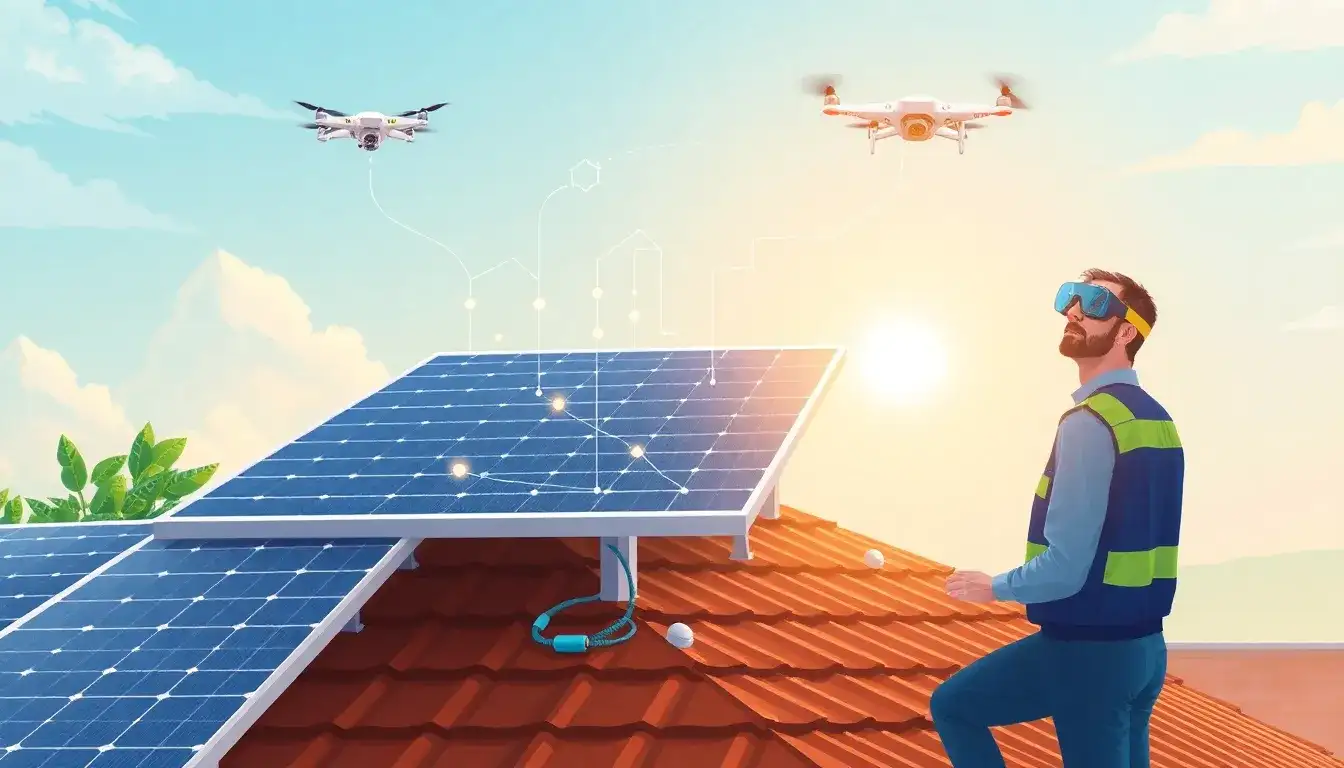 What role does machine learning play in IoT solar panel maintenance