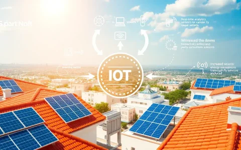 How does IoT improve the efficiency of solar energy systems