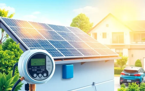 How do smart meters contribute to the efficiency of solar energy systems