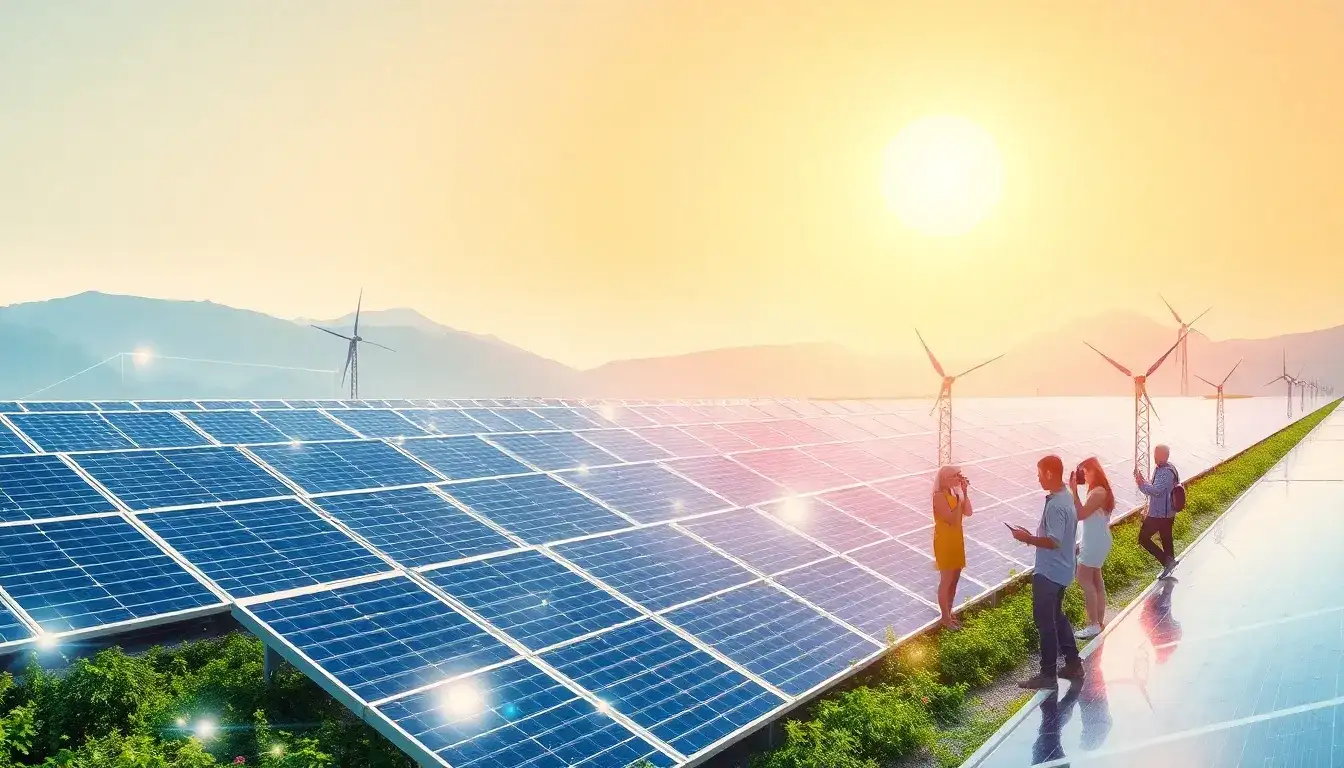 How does blockchain technology enhance the efficiency of solar energy systems