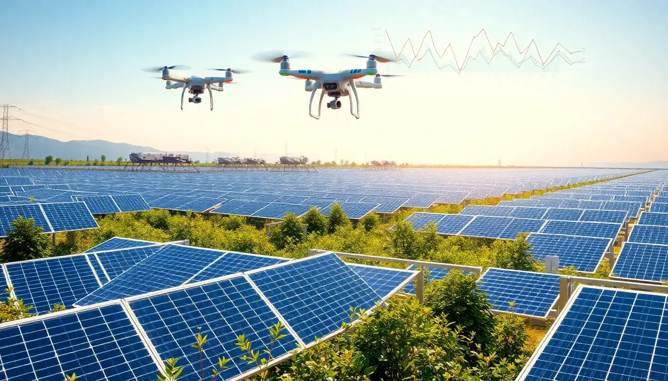 What are the benefits of using AI and machine learning in solar energy systems