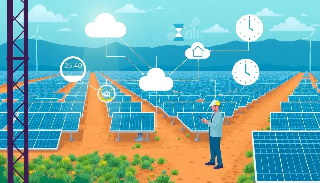 How does predictive maintenance via IoT affect the payback period of solar investments