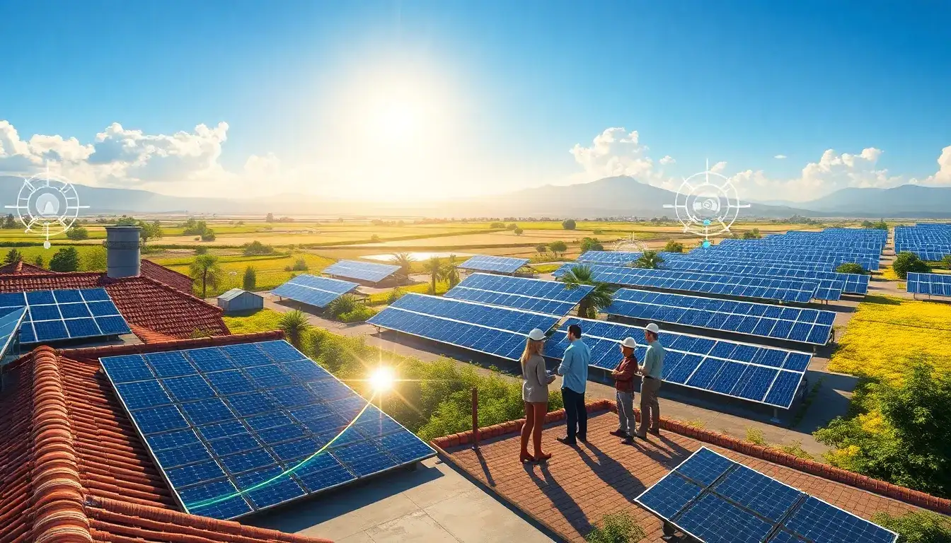 What role do AI tools play in adjusting solar panel performance