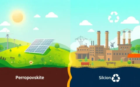 How do perovskite solar panels compare to traditional silicon panels in terms of environmental impact