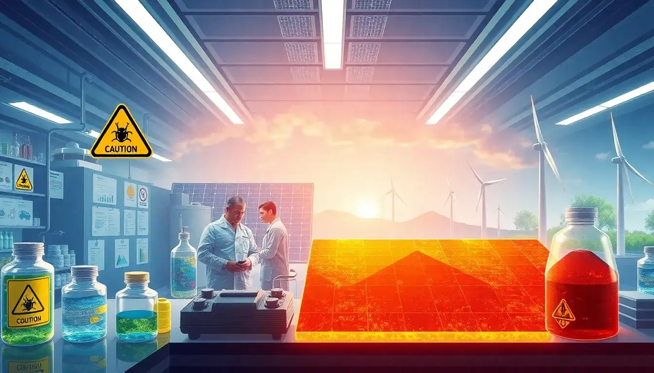 What are the main environmental challenges associated with perovskite solar panels