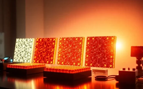 How does the performance of high-bandgap perovskite solar cells vary under different illuminance levels