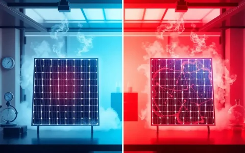 How does humidity affect the performance of perovskite solar panels indoors