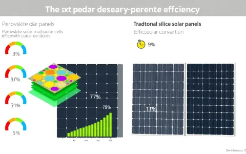 How do perovskite solar panels compare to traditional solar panels in terms of efficiency