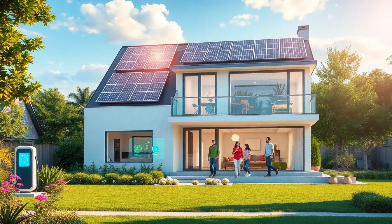 What are the main benefits of integrating perovskite solar panels into smart home systems