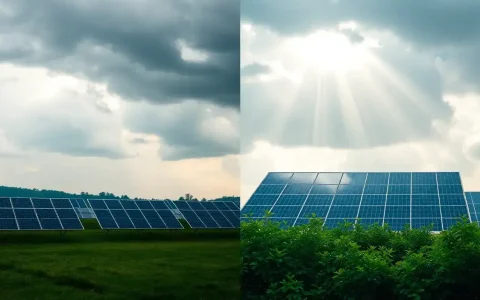 How do perovskite solar panels perform on cloudy days compared to traditional solar panels