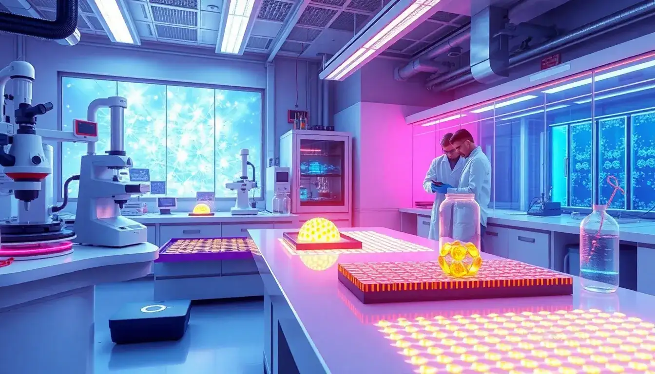 What advancements have been made in material optimization for indoor perovskite solar cells