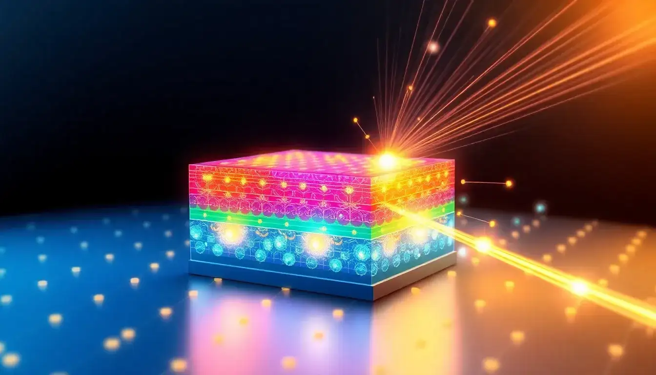 How does the high dielectric constant of perovskite materials enhance their solar cell performance