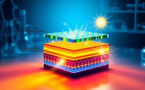 How does Cs doping enhance the thermal stability of perovskite solar cells