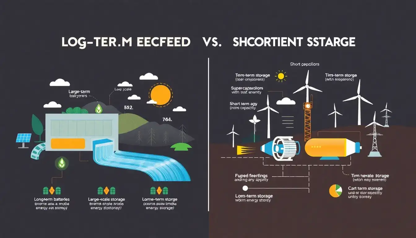 How does the cost of long-duration energy storage compare to short-duration storage