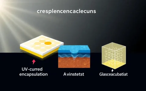 How do UV-cured encapsulations compare to other encapsulation methods for perovskite solar cells