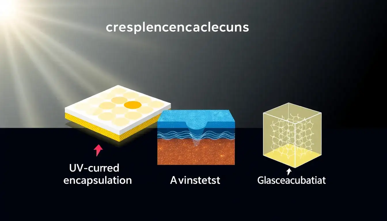 How do UV-cured encapsulations compare to other encapsulation methods for perovskite solar cells