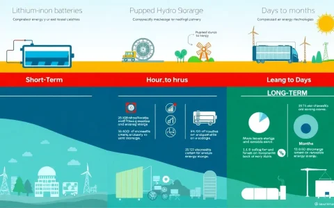 How do different energy storage technologies perform at various duration levels