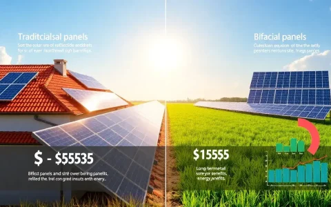 What are the potential cost savings of using bifacial solar panels
