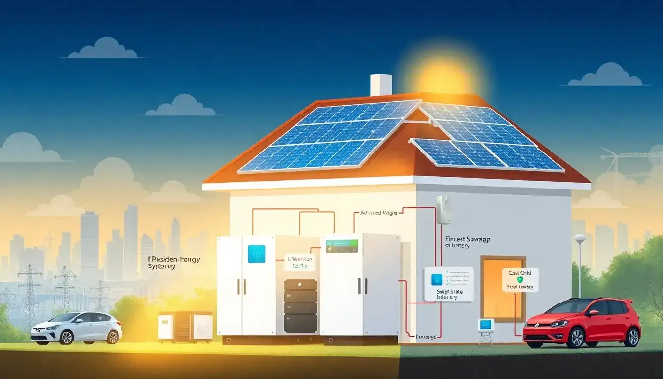 What role does battery technology play in the cost of residential energy storage systems
