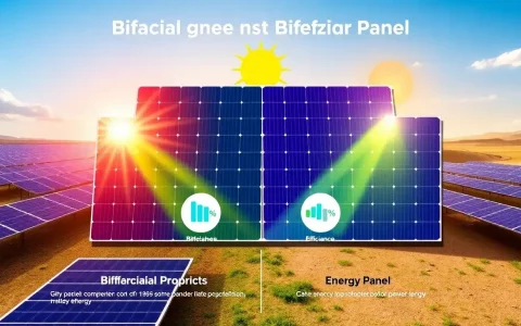 How does the efficiency of bifacial panels compare to monofacial panels