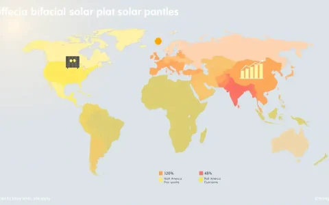 Which regions have the highest adoption rates of bifacial solar panels