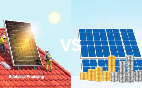 How do the installation costs of bifacial solar panels compare to traditional ones