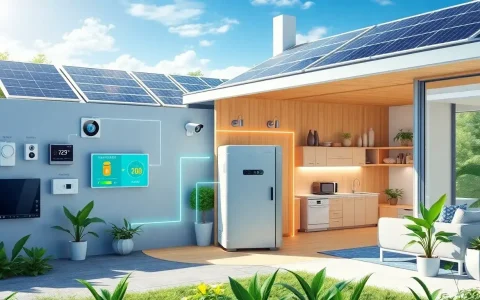 How does the integration of smart home technologies with battery storage systems work