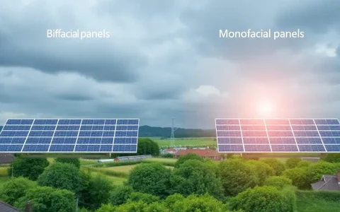 How do bifacial solar panels compare to monofacial panels in cloudy conditions