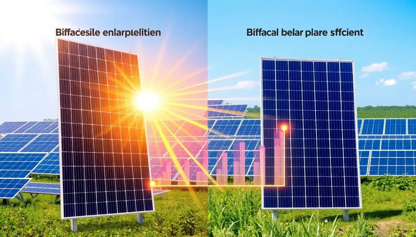 How much more energy do bifacial solar panels produce compared to traditional ones