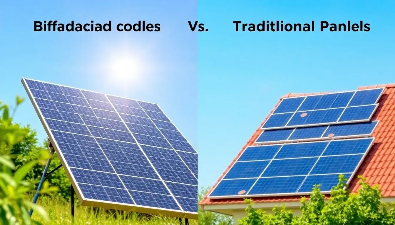 How does the cost of bifacial solar panels compare to traditional ones