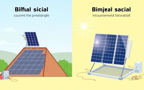 What are the main installation differences between bifacial and monofacial panels