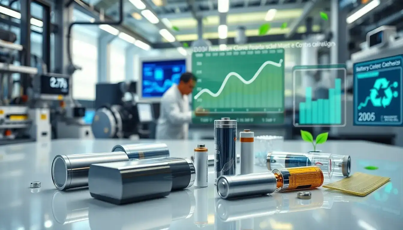 How do advancements in materials science impact battery costs