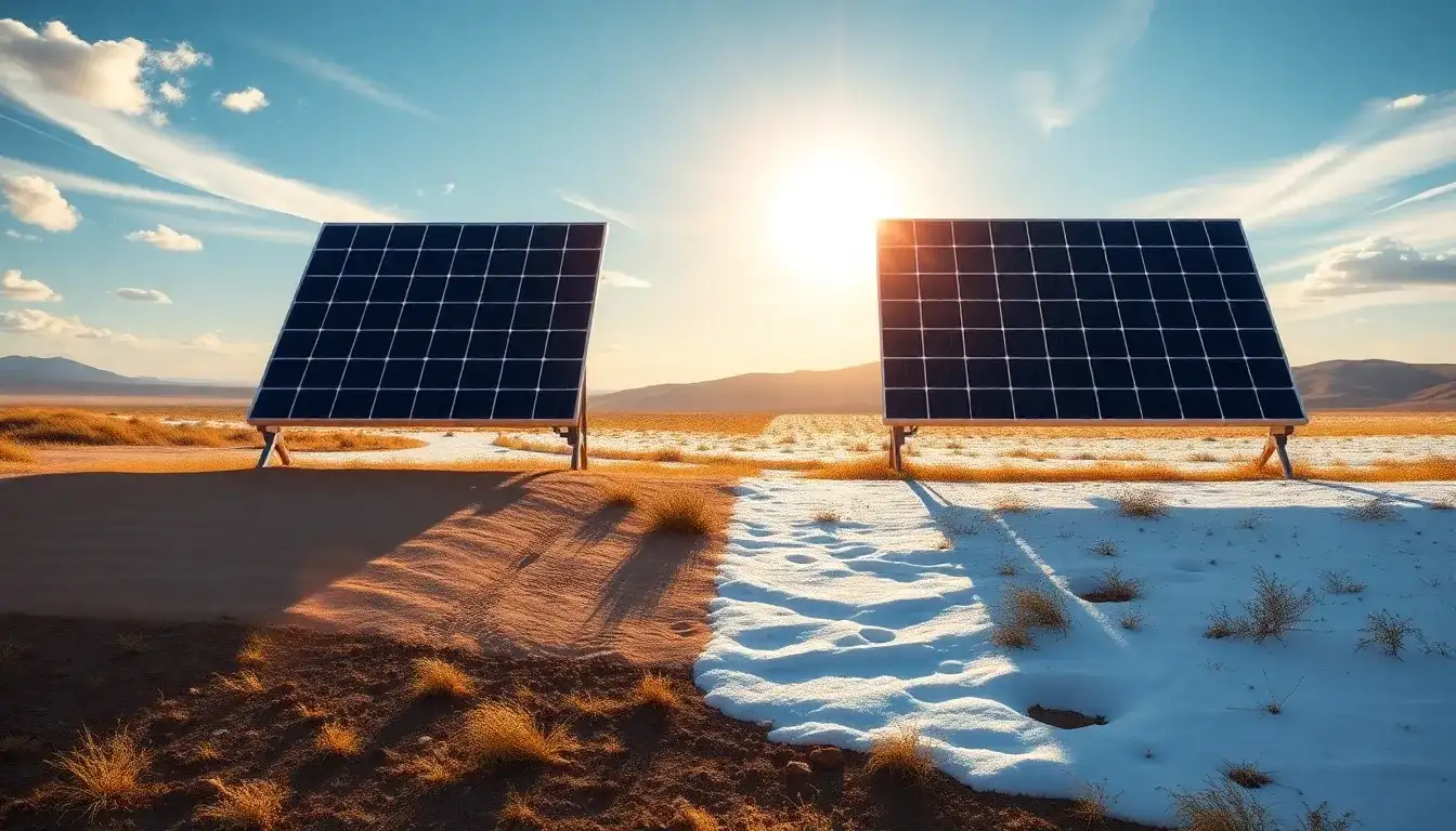 How does ground reflectivity impact the efficiency of bifacial solar panels