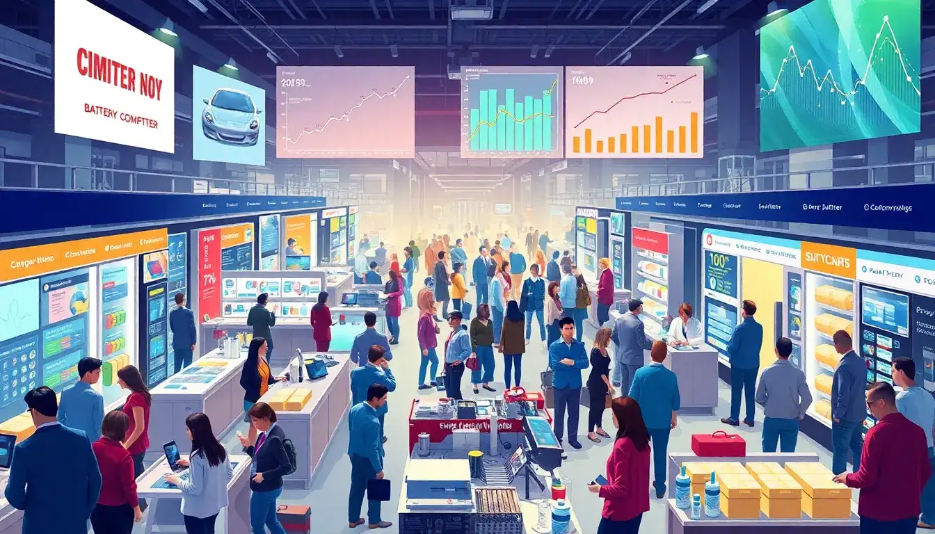 What role does increased competition among vendors play in reducing battery costs