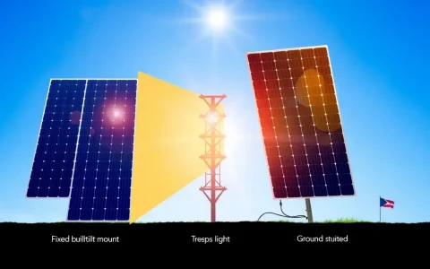 How can the choice of mounting system affect the performance of bifacial solar panels