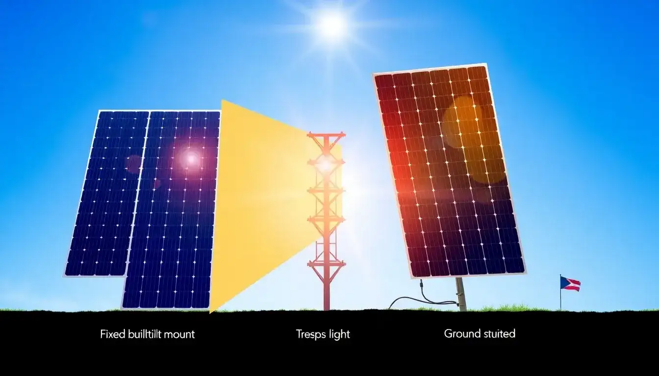 How can the choice of mounting system affect the performance of bifacial solar panels