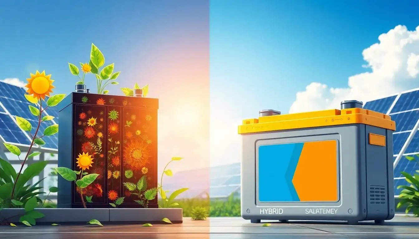 How long do hybrid solar batteries typically last compared to lead-acid batteries