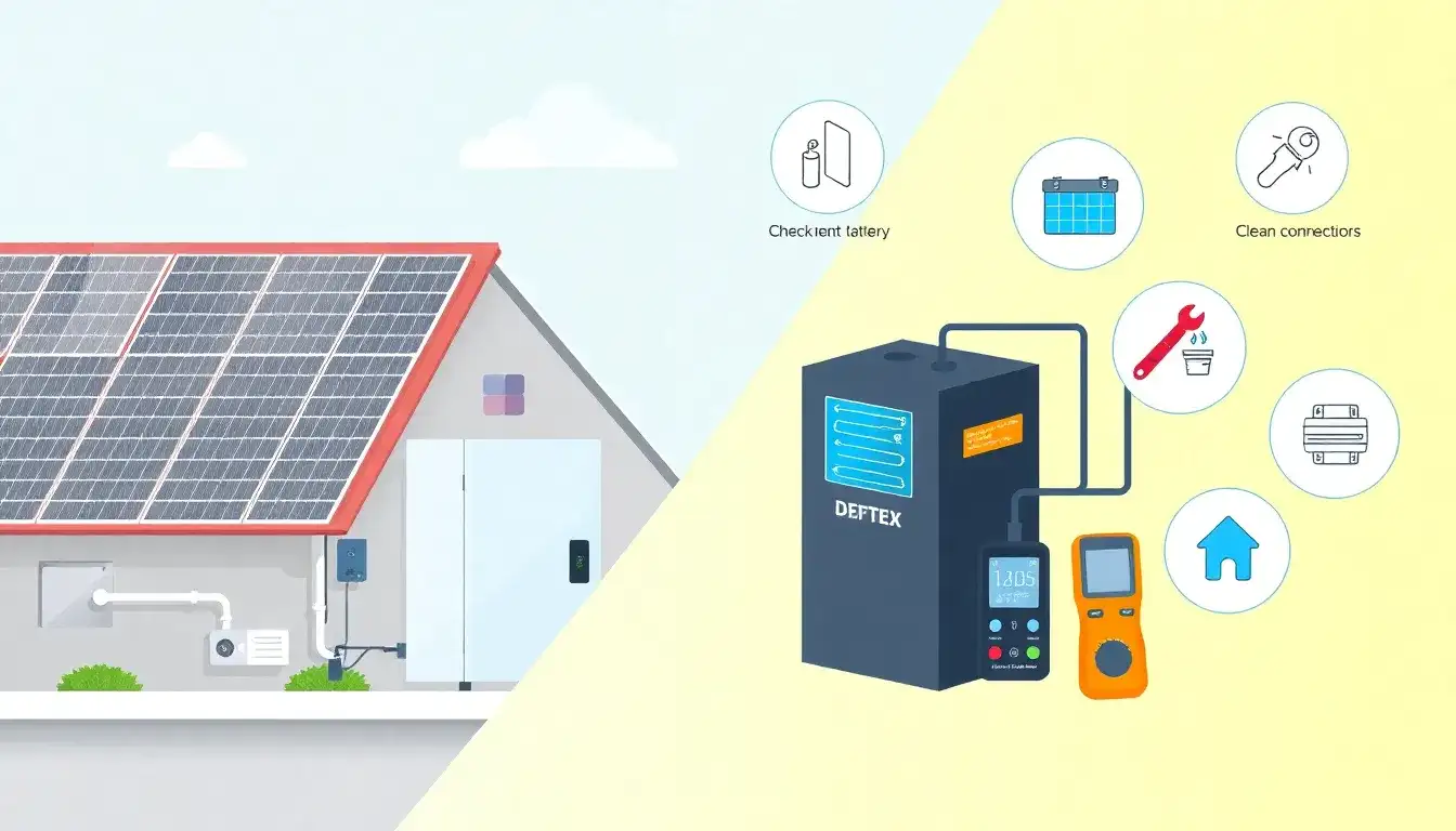 What are the maintenance requirements for hybrid solar batteries
