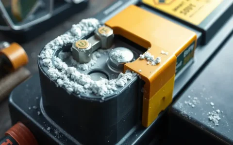 What are the signs of battery corrosion