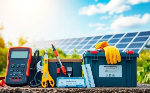 What tools do I need for regular solar battery maintenance