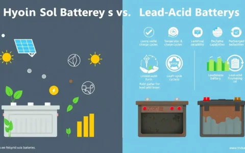 How do the lifespans of hybrid solar batteries compare to lead-acid batteries