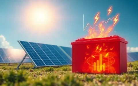 How does high temperature impact the charging efficiency of solar batteries