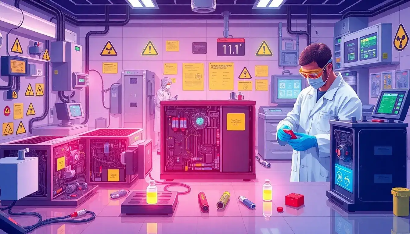 What are the main toxic chemicals released by hybrid solar batteries