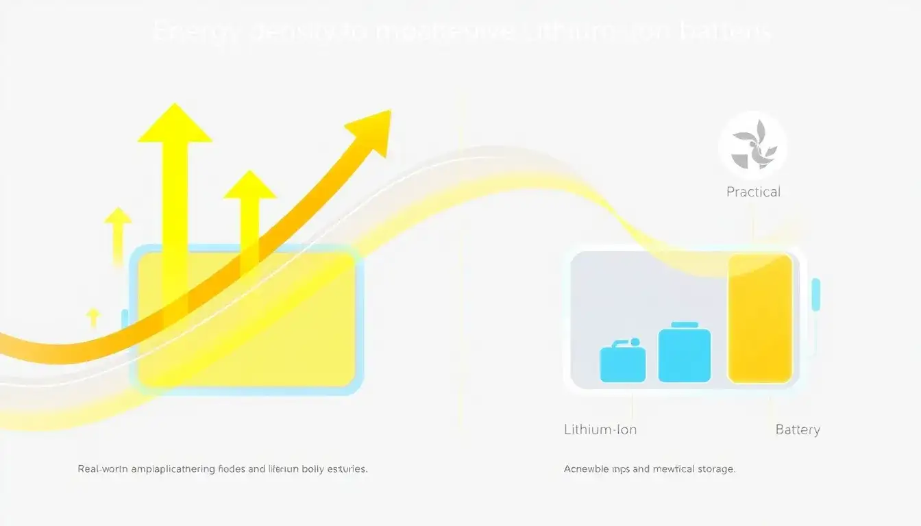 How does the energy density of lithium-sulfur batteries compare to lithium-ion batteries in real-world applications