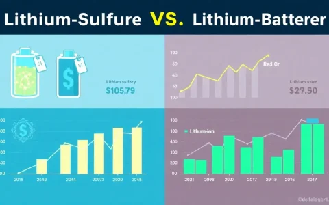 How does the cost of lithium-sulfur batteries compare to lithium-ion batteries in the current market