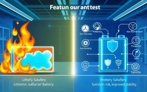 What safety advantages do lithium-sulfur batteries offer over traditional lithium-ion batteries